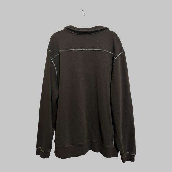 Tommy Bahama Relax Jacket Men’s Coastal Maritime Black Half Zip Island Size XL - Picture 2 of 11